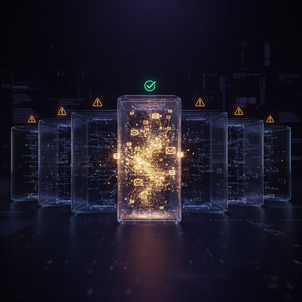 Database state: only 1 of 6 users has data