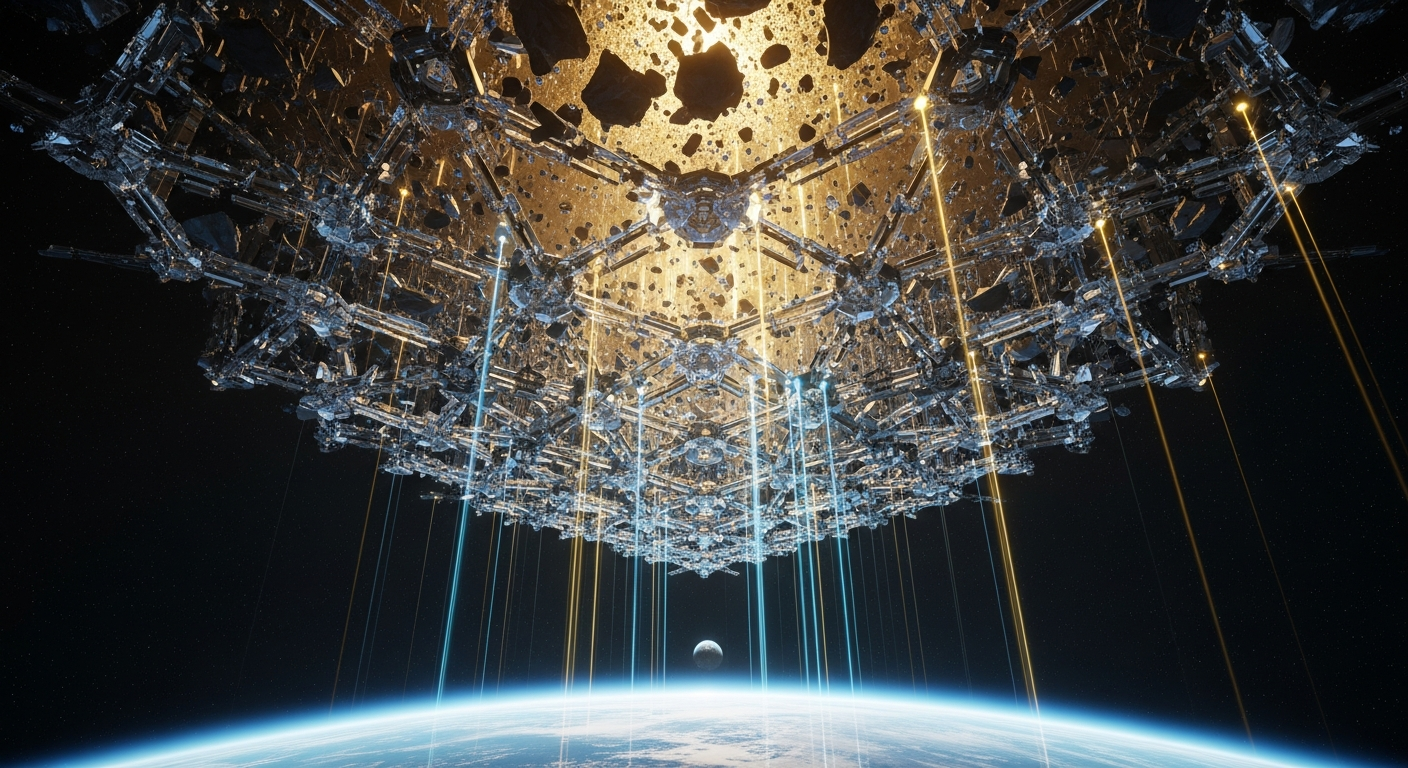 Dataset-scope filter — crystalline lattice, only live_event_id allowlist candidates pass through (Imagen 4)